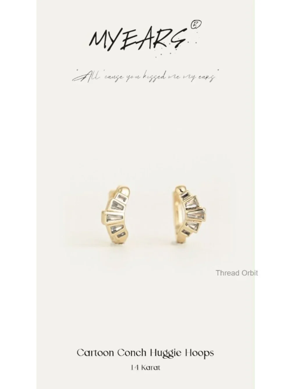 Gold Plated Huggie Hoop Earrings Small Hypoallergenic Everyday Jewelry
